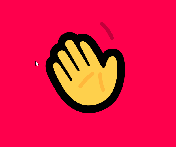 The wave animation from the Say Hi experience